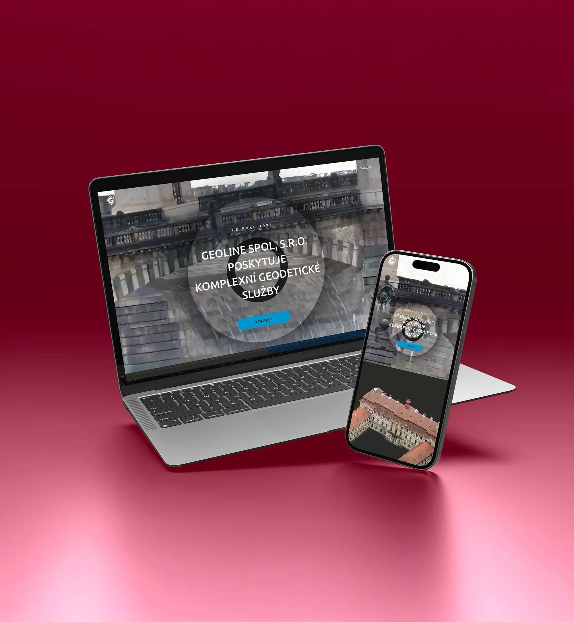 Geoline web mock up