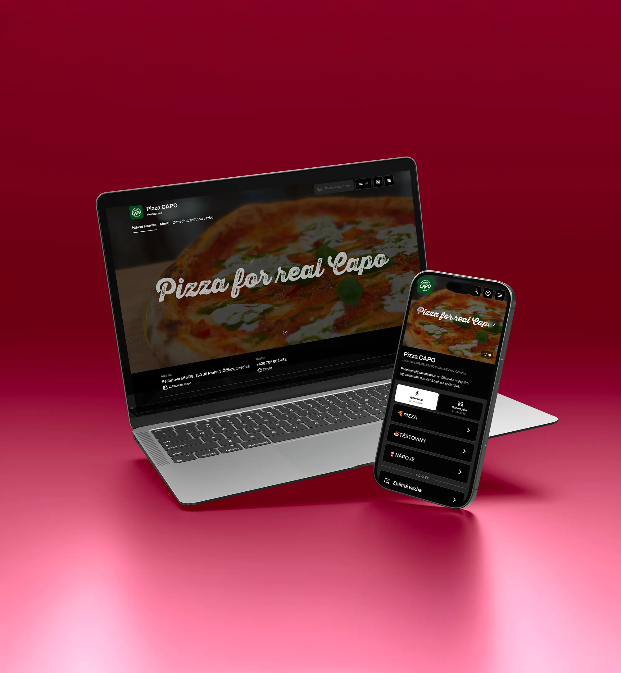 Pizza Capo mockup